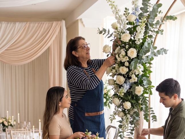 Decoración floral de boda realizada por Floristería Andrea en Salamanca